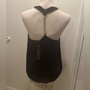 New Monteau Bling Spaghetti Strap black small